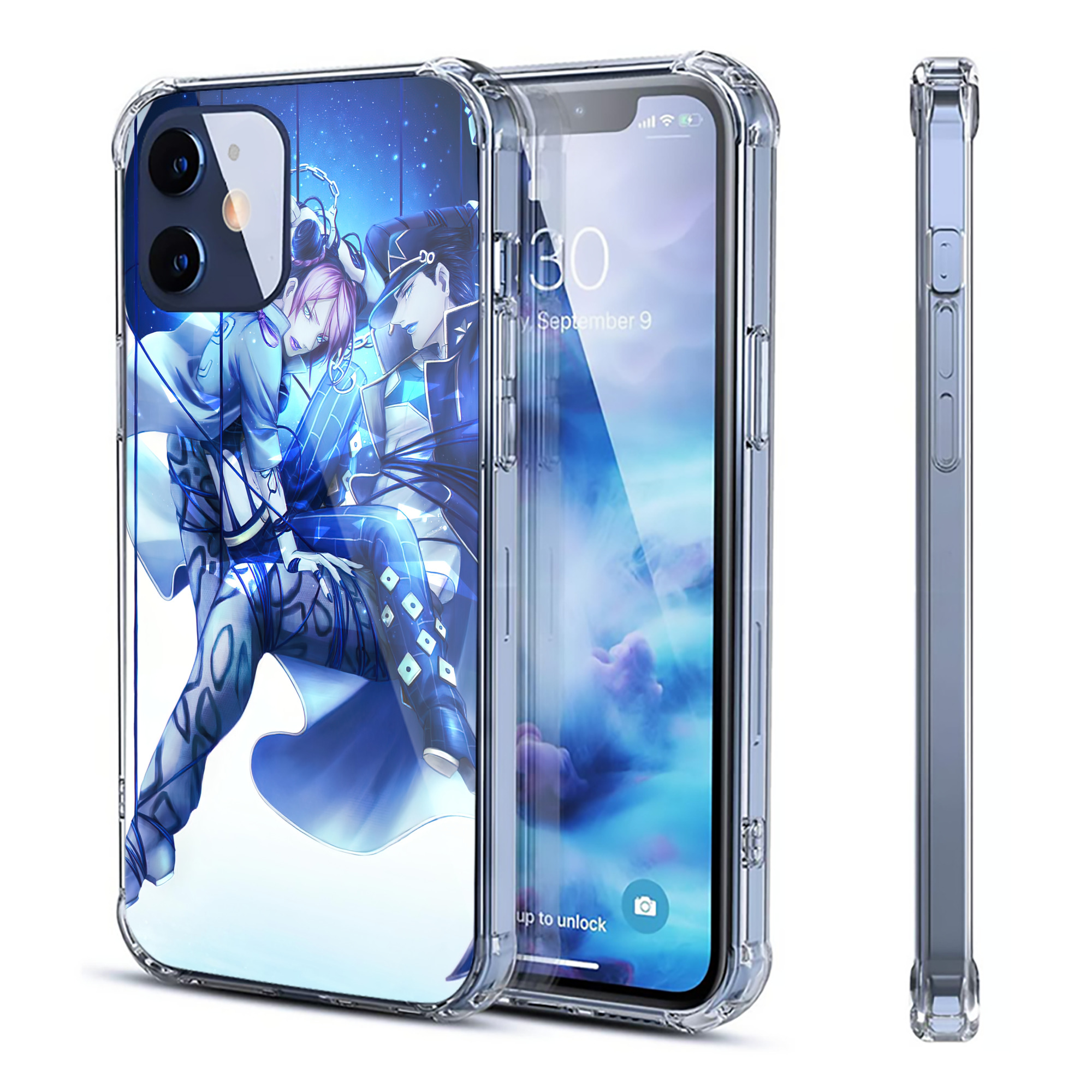 （画像用） ジョジョの奇妙な冒険 JoJo's Bizarre Adventure 【iPhone 12シリーズ対応】透明スマホケース（クリアソフトケース）
